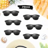 image:imageFEPITO 24 Pack Party Sunglasses Bulk for Birthday Party Favors Goody Bag Fillers for Beach Pool Party Toys for Adults WhiteBlack