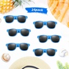 image:imageFEPITO 24 Pack Party Sunglasses Bulk for Birthday Party Favors Goody Bag Fillers for Beach Pool Party Toys for Adults WhiteBlue
