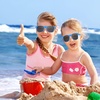 image:imageFEPITO 24 Pack Party Sunglasses Bulk for Birthday Party Favors Goody Bag Fillers for Beach Pool Party Toys for Adults WhiteBlue