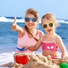 image:imageFEPITO 24 Pack Party Sunglasses Bulk for Birthday Party Favors Goody Bag Fillers for Beach Pool Party Toys for Adults WhiteMixed Colors
