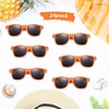 image:imageFEPITO 24 Pack Party Sunglasses Bulk for Birthday Party Favors Goody Bag Fillers for Beach Pool Party Toys for Adults WhiteOrange