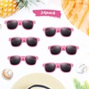 image:imageFEPITO 24 Pack Party Sunglasses Bulk for Birthday Party Favors Goody Bag Fillers for Beach Pool Party Toys for Adults WhitePink