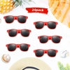 image:imageFEPITO 24 Pack Party Sunglasses Bulk for Birthday Party Favors Goody Bag Fillers for Beach Pool Party Toys for Adults WhiteRed