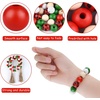 image:imageFEPITO 250 Pcs Plaid Wood Beads  16mm Farmhouse Checked Print Natural Buffalo Craft Beads for Decoration amp Home Decor DIY Craft Suppliesred  white  green  natural  black red grid