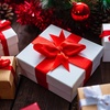 image:imageFEPITO 3 Rolls Wide Christmas Ribbons 2 Inch Red Satin Ribbon for Christmas Wedding Wrapping Crafts DecorRed