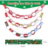 image:imageFEPITO 300 Pcs Festive Paper Chains Merry Christmas Craft Paper Chains for Christmas and Festive Party Decorations10 Style