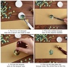 image:imageFEPITO 300 Pcs Octagon Sealing Wax Beads Sticks with 3 Pcs Tea Candles and 1 Piece Wax Melting Spoon for Wax Stamp Sealing Wine RedGreen Mix