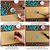 image:imageFEPITO 300 Pcs Octagon Sealing Wax Beads Sticks with 3 Pcs Tea Candles and 1 Piece Wax Melting Spoon for Wax Stamp Sealing Wine RedMalachite Green