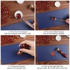 image:imageFEPITO 300 Pcs Octagon Sealing Wax Beads Sticks with 3 Pcs Tea Candles and 1 Piece Wax Melting Spoon for Wax Stamp Sealing Wine RedWine Red