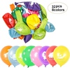image:imageFEPITO 32 Pieces 12 Dinosaurs Balloons Dinosaur Latex Balloons for Dinosaur Party Decorations 8 Colors