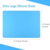 image:imageFEPITO 3PCS A3 Extra Large Silicone Sheet for Crafts Jewelry Casting Molds Multipurpose Silicone Mat Reusable Heat Resistant Food Grade PlacematBlue red clear