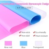 image:imageFEPITO 3PCS A3 Extra Large Silicone Sheet for Crafts Jewelry Casting Molds Multipurpose Silicone Mat Reusable Heat Resistant Food Grade PlacematBlue red clear