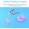 image:imageFEPITO 3PCS A3 Extra Large Silicone Sheet for Crafts Jewelry Casting Molds Multipurpose Silicone Mat Reusable Heat Resistant Food Grade PlacematBlue red clear