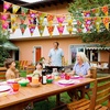 image:imageFEPITO 4 Pack Hawaiian Bunting Banner Luau Party Tropical Party Bunting Totally 12 Meters4pcs