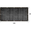 image:imageFEPITO 40 Shade Cloth 8ftx16ft Sunblock Shade Net Black Mesh Shade Net for Plant Greenhouse Parking Garden Yard or Kennel