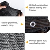 image:imageFEPITO 40 Sunblock Shade Cloth 10ft X 20ft Shade Mesh Tarp Black Shade Sunblock Net for Plant Cover Greenhouse Chicken Coop