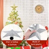 image:imageFEPITO 43 Inches Glitter Star Mini Christmas Tree Topper ShatterProof Small Christmas Tree Decoration Treetop for Holiday Ornament or Home DcorSilver
