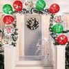 image:imageFEPITO 50Pcs Christmas Party Balloon 12 Inch White Red and Green Latex Balloons 6 Merry Xmas Style for Decoration Party Supplies50 Pcs