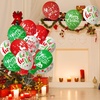 image:imageFEPITO 50Pcs Christmas Party Balloon 12 Inch White Red and Green Latex Balloons 6 Merry Xmas Style for Decoration Party Supplies50 Pcs