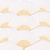 image:imageFEPITO 65 Pieces White Handheld Paper Fan Paper Folding Fans with Bamboos for Wedding Gift Party HomeWhite
