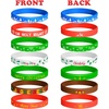 image:imageFEPITO 70 Pieces Christmas Silicone Wristbands Rubber Band Bracelets for Christmas Party Decoration Supplies 7 Merry Xmas Style