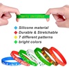 image:imageFEPITO 70 Pieces Christmas Silicone Wristbands Rubber Band Bracelets for Christmas Party Decoration Supplies 7 Merry Xmas Style
