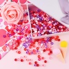 image:imageFEPITO 800 Pcs Craft Beads Acrylic Pony Beads Romantic Glitter Beads for Decorations DIY Crafts with Storage Box