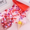 image:imageFEPITO 800 Pcs Craft Beads Acrylic Pony Beads Romantic Glitter Beads for Decorations DIY Crafts with Storage Box