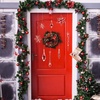 image:imageFEPITO 85 PCS Christmas Decoration Acrylic Snowflake Icicles Christmas Tree Icicle Snowflake with Crystal Line Ornaments Set for Christmas Party Decorations