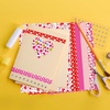 image:imageFEPITO 90 Sheets Valentine Pattern Paper Set 14 x 21cm Decorative Paper for DIY Scrapbook Card Making Decoration Valentines Day Supplies 10 DesignsA590pcs