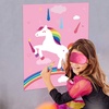 image:imageFEPITO Birthday Party Game for Kids Pin The Horn on UnicornGame Poster with 24 Horn Stickers Pin The Tail Game for Girl UnicornBirthday Rainbow Party Favors Supplies Wall Home Room Decorations