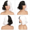 image:imageFEPITO Black and White Wigs Cosplay Costume Set Halloween 1920s Accessories