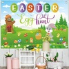 image:imageFEPITO Easter Egg Hunt Banner Extra Large 69FT5FT Fabric Easter Banner Spring Easter lawn sign for Easter Egg Hunt Game Easter Decoration Indoor Outdoor Easter Party Supplies