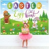 image:imageFEPITO Easter Egg Hunt Banner Extra Large 69FT5FT Fabric Easter Banner Spring Easter lawn sign for Easter Egg Hunt Game Easter Decoration Indoor Outdoor Easter Party Supplies