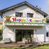 image:imageFEPITO Large Happy Easter Banner Fabric Easter lawn sign Backdrop Banner for Spring Easter Decoration Indoor Outdoor Easter Party Supplies98FT16FT