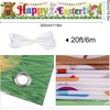 image:imageFEPITO Large Happy Easter Banner Fabric Easter lawn sign Backdrop Banner for Spring Easter Decoration Indoor Outdoor Easter Party Supplies98FT16FT
