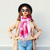image:imageFEPITO Valentines Day Heart Light Weight Cotton Scarves for Women