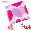 image:imageFEPITO Valentines Day Heart Light Weight Cotton Scarves for Women