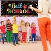image:imageFEPITO Welcome Back To School Banner First Day of School Banner Large Fabric Banner Teacher Banner for Back to School Party Decorations Office Classroom Decor 7087 x 315 Inch