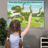 image:imageFepito Baby Shower Party Games  Pin The Dummy On The Baby Game with 24pc Pacifier StickersDinosaur