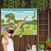 image:imageFepito Baby Shower Party Games  Pin The Dummy On The Baby Game with 24pc Pacifier StickersDinosaur
