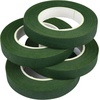 image:imageKUUQA 4 Rolls 12 Wide Floral Tapes for Bouquet Stem Wrapping and Floral CraftsWedding BouquetDark GreenLight GreenGrass GreenDark Browndark green