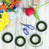 image:imageKUUQA 4 Rolls 12 Wide Floral Tapes for Bouquet Stem Wrapping and Floral CraftsWedding BouquetDark GreenLight GreenGrass GreenDark Browndark green