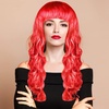 image:imageKUUQA 7 Pieces Colorful Long Curly Wigs Long Colorful Hair Wig Wavy Hair Wigs Curly Cosplay Costume Wig for Women Party Dcor