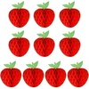 image:imageFEPITO 10 Pack 7 Inch Apple Tissue Honeycomb Hanging Red Paper Apple Decorations Fruit Decoration for Back to School Baby ShowerChristmas Party Decoration
