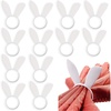 image:imageFEPITO 12Pcs Easter Bunny Ear Napkin Rings Rabbit Napkin Ring Holders Table Decorations for Spring Easter Party