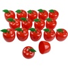 image:imageFEPITO 15 Pack Red Apple Favor Container Filled Bobbing Apples Back to School Teacher Appreciation Red Apple Gift Set