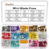 image:imageFEPITO 180pcs Mini Blade Fuse Set Assortment Car Fuses 2A 3A 5A 75A 10A 15A 20A 25A 30A 35A 40A for Auto Car Truck with 1 Blade Fuse Extrator and 1 Storage Box
