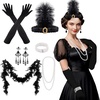image:imageFEPITO 1920s Great Gatsby Accessories Set for Women Flapper Headpiece HeadbandStyle 1