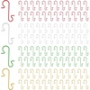 image:imageFEPITO 200 Pcs Christmas Ornament Hooks 4 Colors Stainless Steel Christmas Ornament Hangers Perfect for Art Craft Christmas Tree DecorationsSilver Red Gold Green
